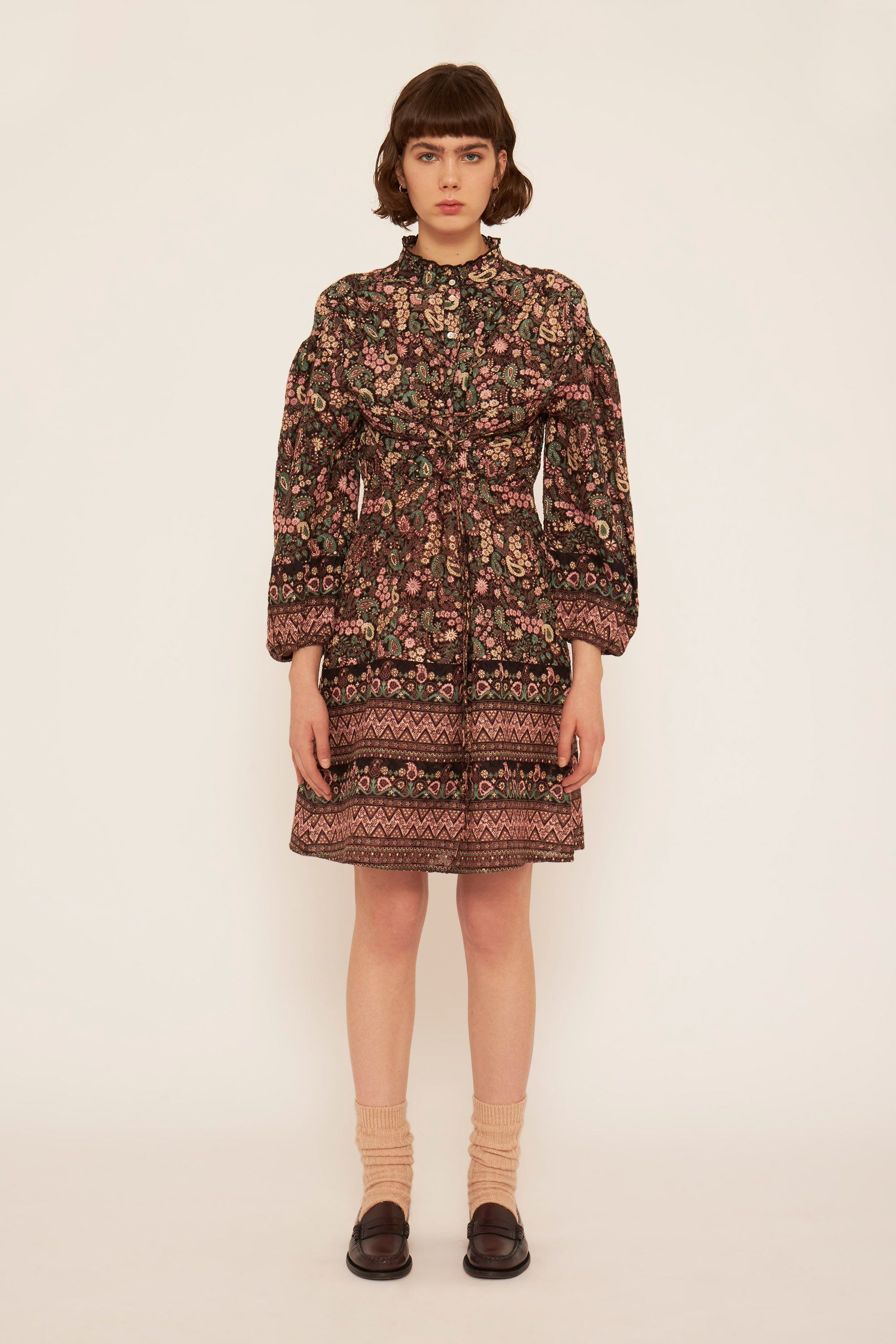Helena floral store belted dress