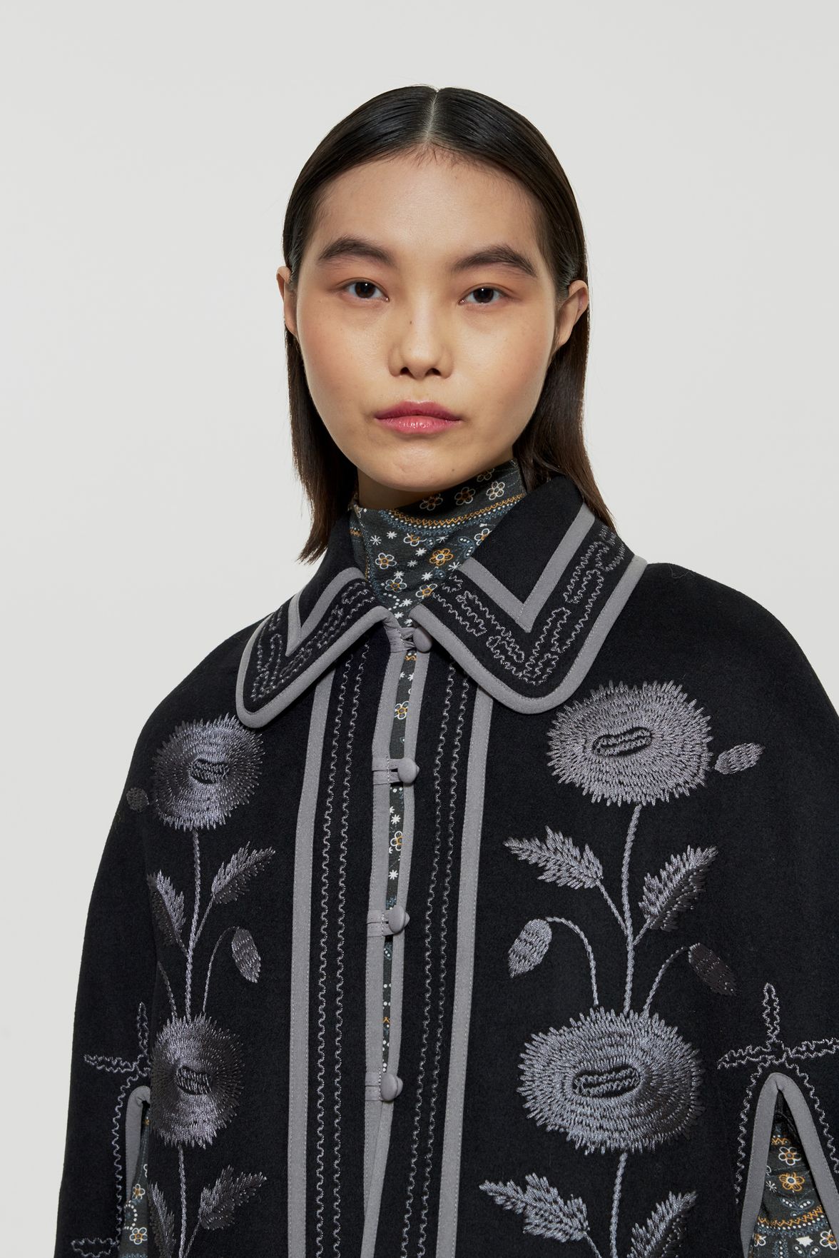 Trudy embroidered cape Trudy embroidered cape