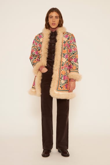 Manteau brodé sales