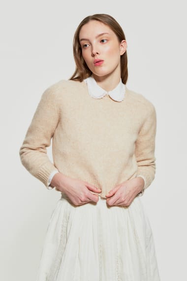 Jumper skirt deals cream