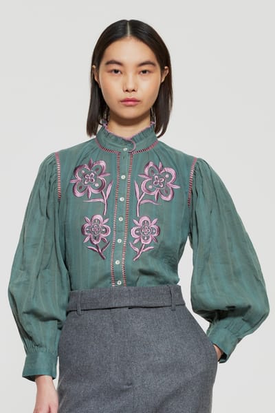 Antikbatik Anouki embroidered blouse