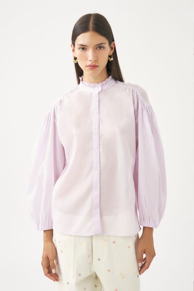 Antikbatik Cotton voile blouse Anna
