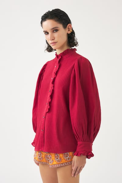 Antikbatik Cotton blouse Avon