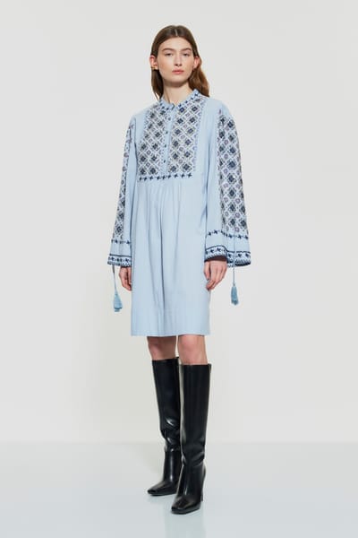 Antikbatik Joana sequin-embroidered mini dress