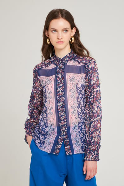 Antikbatik Ilona print blouse