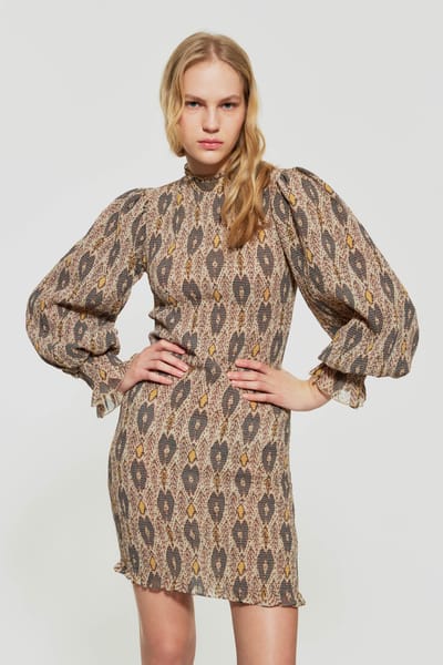 Antikbatik Robe courte Animal