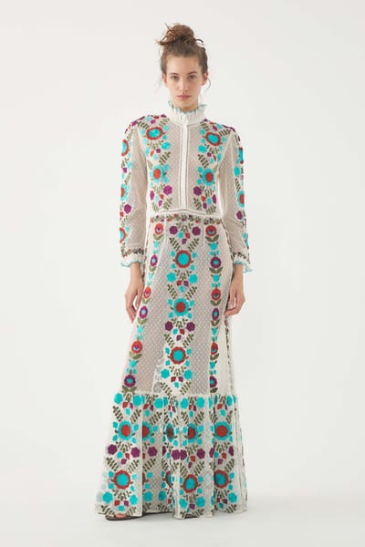 Antikbatik Embroidered Maxi Dress Ary