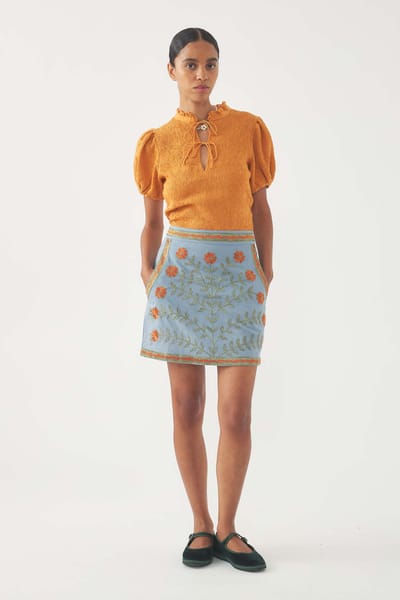 Antikbatik Falda bordada Ary