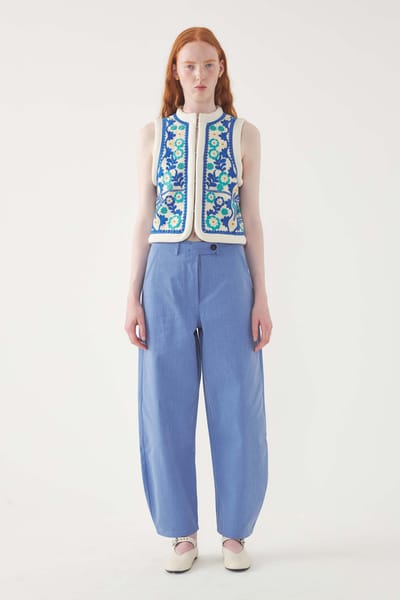 Antikbatik Pantaloni ricamati Berenice