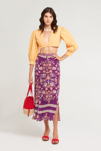 Antikbatik Dandy print skirt