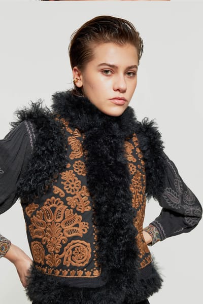 Antikbatik Danie embroidered gilet