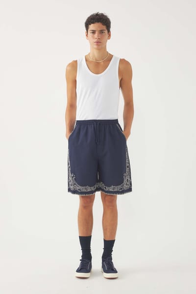 Antikbatik Embroidered Short Dylan