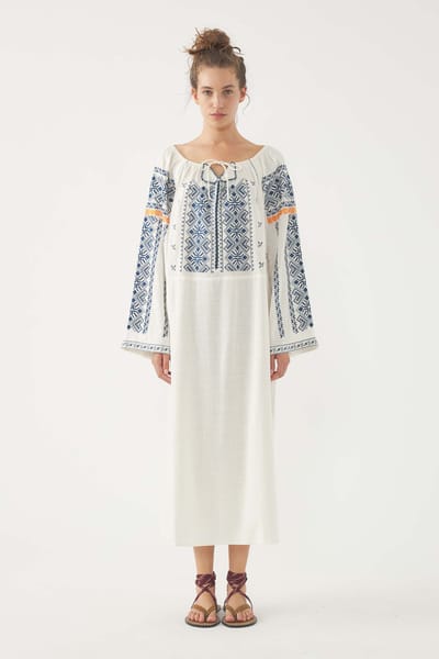 Antikbatik Embroidered Dress Edna