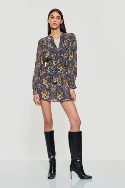 Antikbatik Eros print mini dress