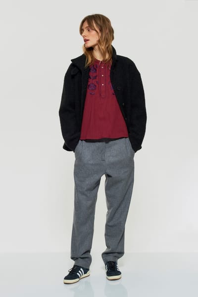Antikbatik Henry wool trousers