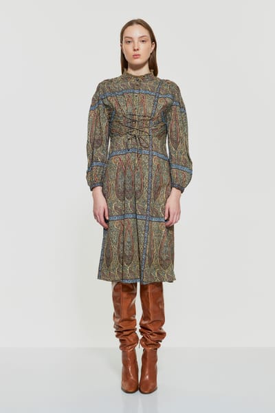 Antikbatik Vestido estilo corsé Hida