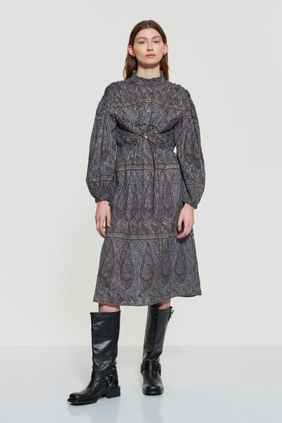 Antikbatik Vestido estilo corsé Hida