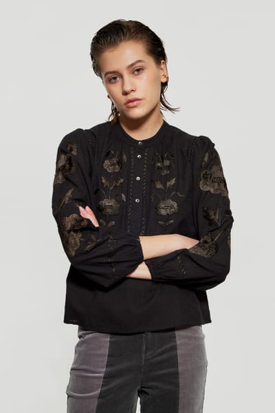 Antikbatik Isla embroidered blouse