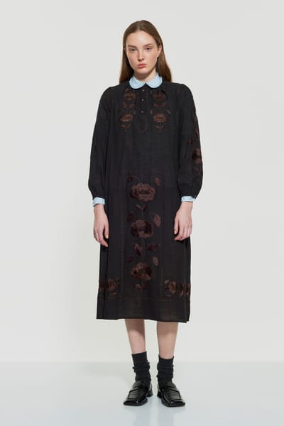 Antikbatik Isla embroidered dress