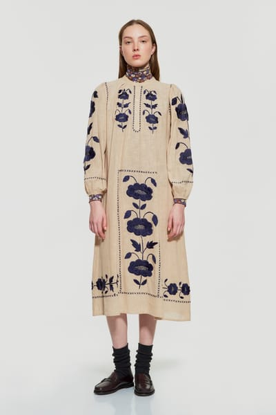 Antikbatik Isla embroidered dress