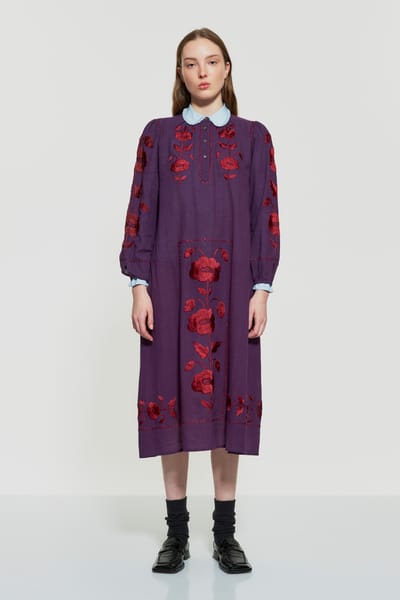 Antikbatik Isla embroidered dress