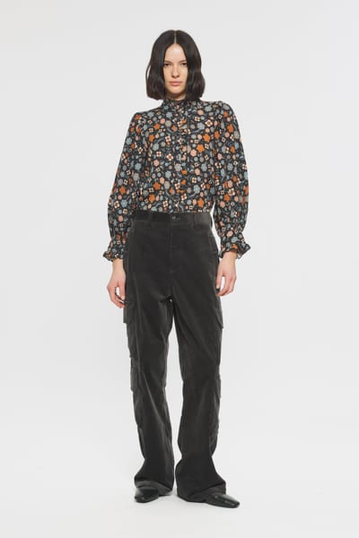 Antikbatik Bedruckte Bluse Leo