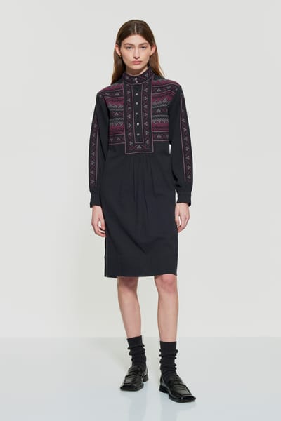Antikbatik Luna embroidered dress