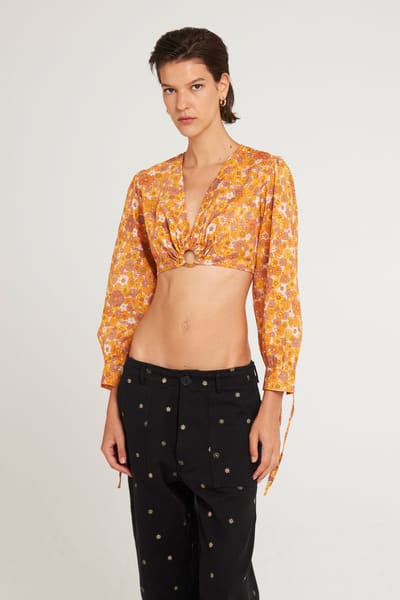 Antikbatik Crop-top Marty