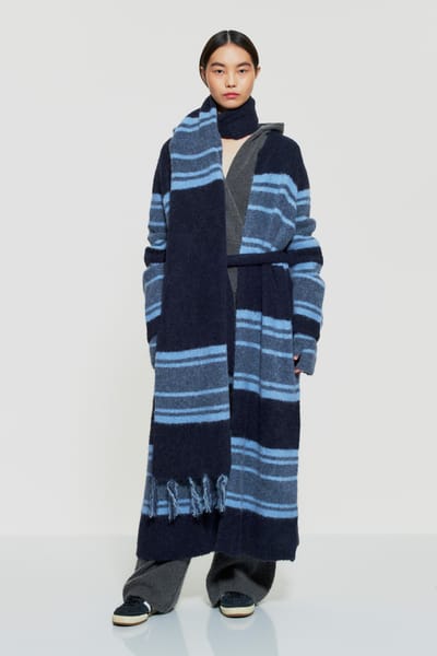 Antikbatik Écharpe en laine d'Alpaga Mila
