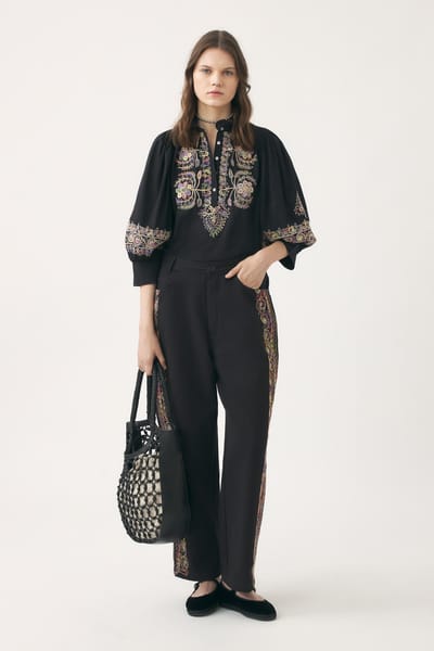 Antikbatik Hand-embroidered blouse Neil