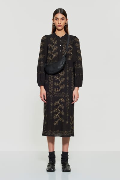 Antikbatik Oriane embroidered dress