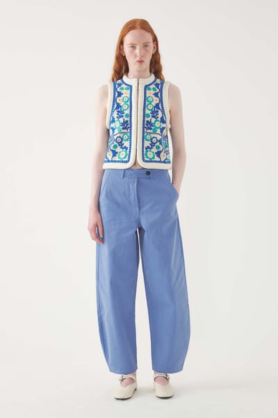 Antikbatik Gilet brodé Ossie