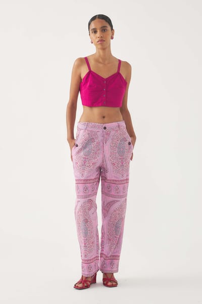 Antikbatik Crop top Pam