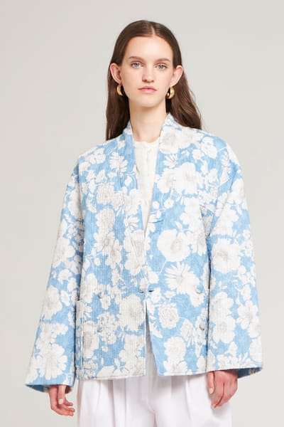 Antikbatik Peony quilted jacket