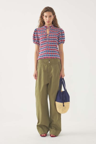 Antikbatik Blusa fruncida Polly