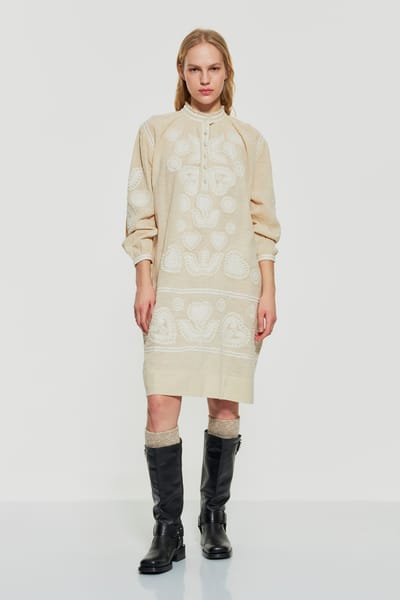 Antikbatik Robby embroidered dress