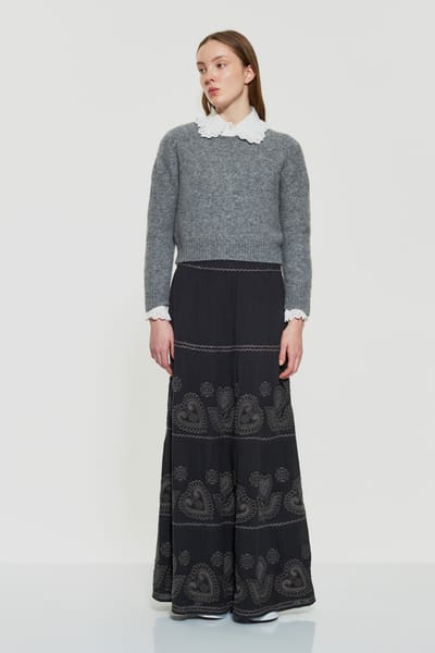 Antikbatik Robby embroidered skirt
