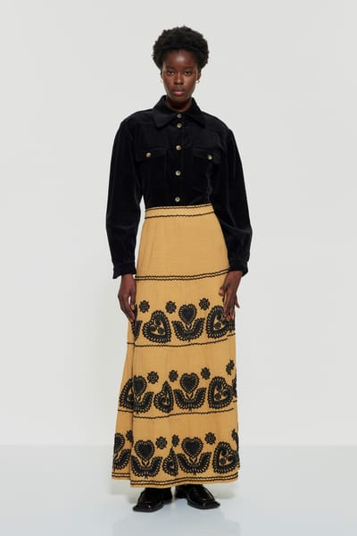 Antikbatik Jupe brodée Robby