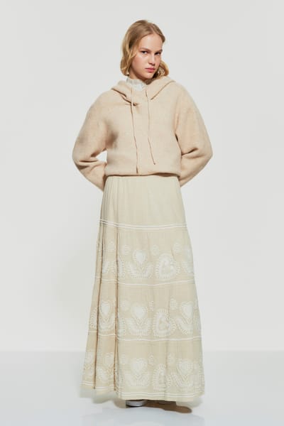 Antikbatik Jupe brodée Robby