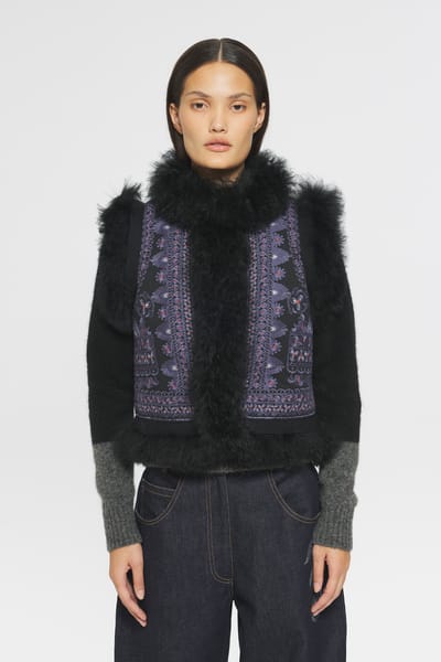 Antikbatik Sandor Embroidered gilet