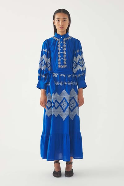 Antikbatik Embroidered Maxi Dress Tolede