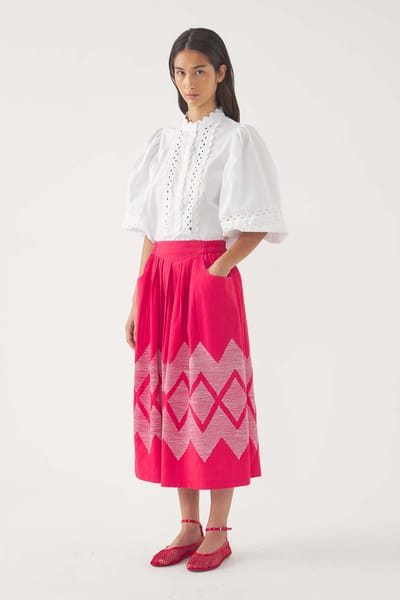 Antikbatik Falda pantalón bordada Tolede