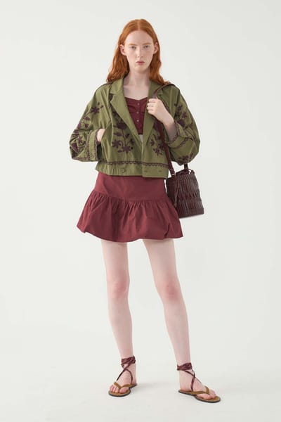 Antikbatik Chaqueta bomber bordada Winna