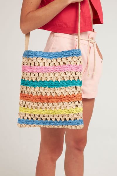 Antikbatik Sac en raphia Yoli