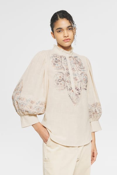 Antikbatik Ziggy Embroidered blouse