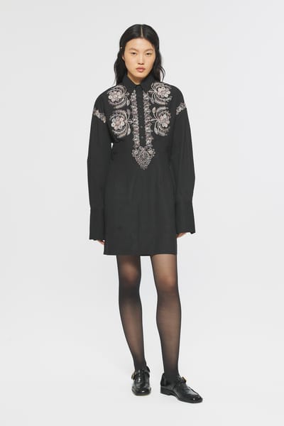 Antikbatik Ziggy Embroidered mini dress