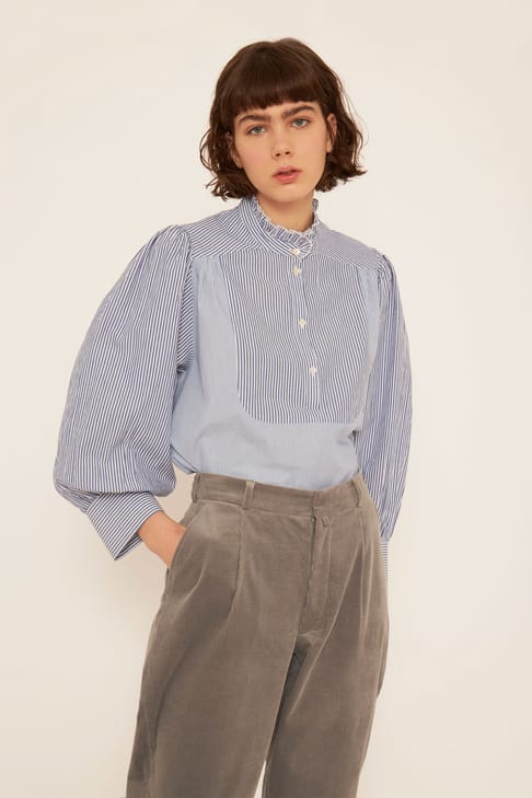 Antikbatik Popy poplin blouse