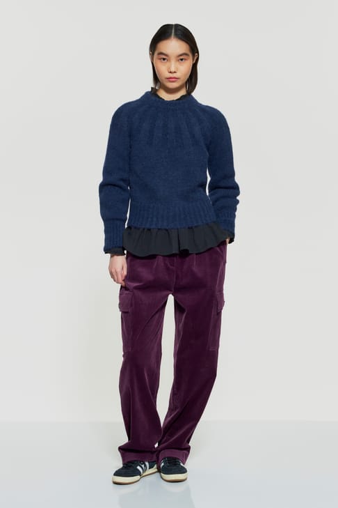 Antikbatik Pantalon cargo en velours Tilda
