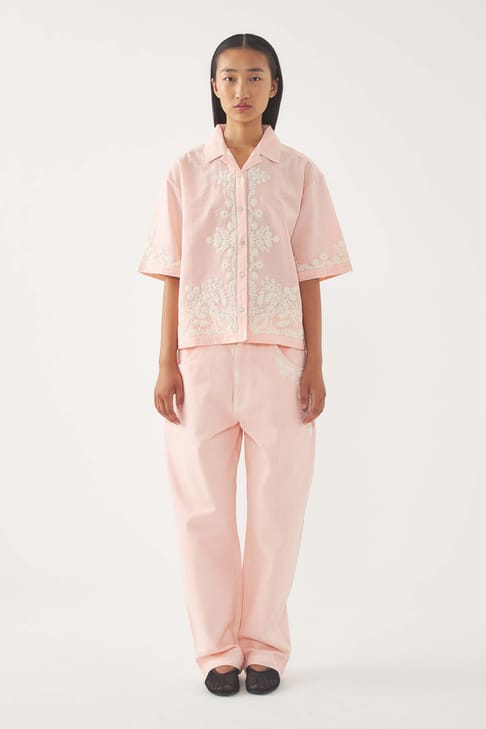 Antikbatik Chemise brodée Adonis