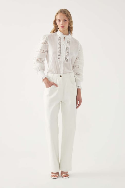 Antikbatik Pantalon brodé Adonis